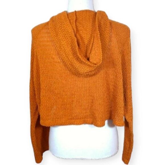 FOREVER 21 MUSTARD CROP HOODIE SZ.M EUC - Picture 3 of 4